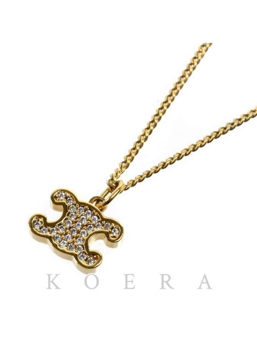Celine Triomphe Rhinestone Necklace 38/40/42